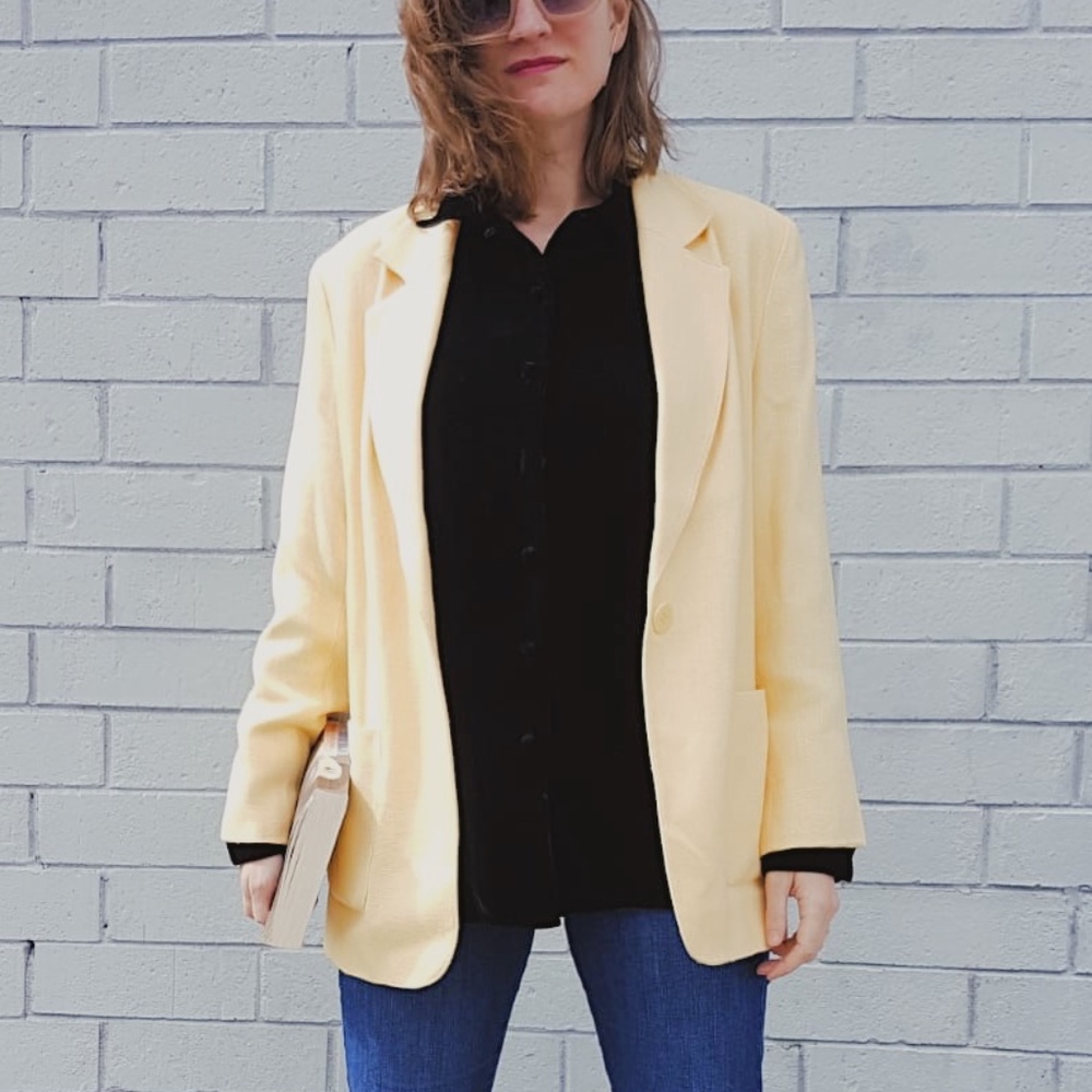 Relaxed Woven Blazer